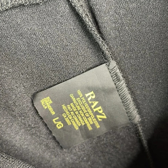 RAPZ Beach Dress Black Tied Bead Spaghetti Strap Lettuce Hem Ruffle Size L - Picture 7 of 10